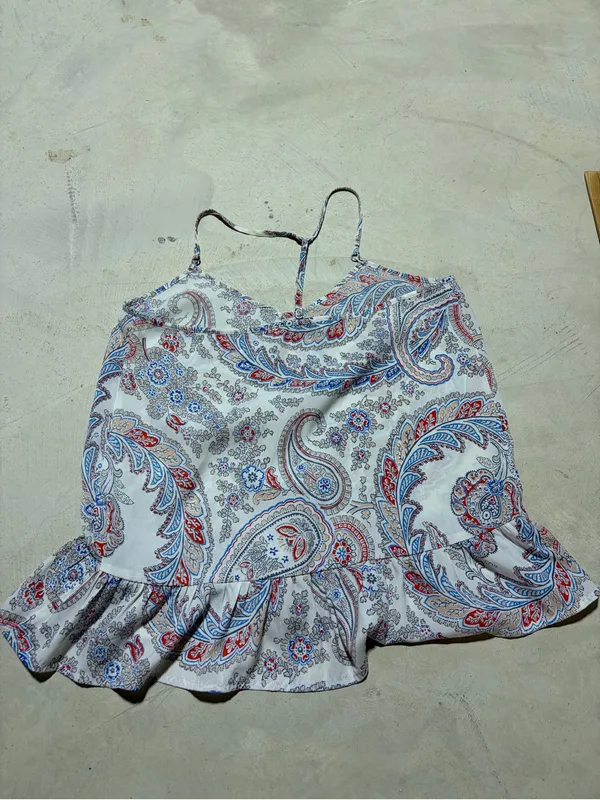 Abercrombie & fitch Paisley Print Spaghetti Strap Tank small - Image 3