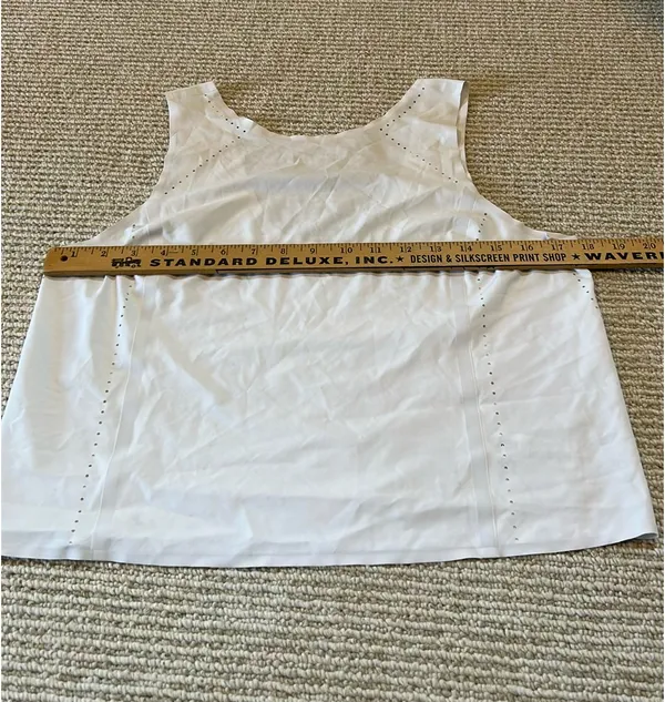 Athleta Low-Back Tank White S - Image 4