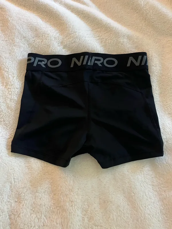 Nike Pro Black Dry Fit Spandex Shorts - Image 3