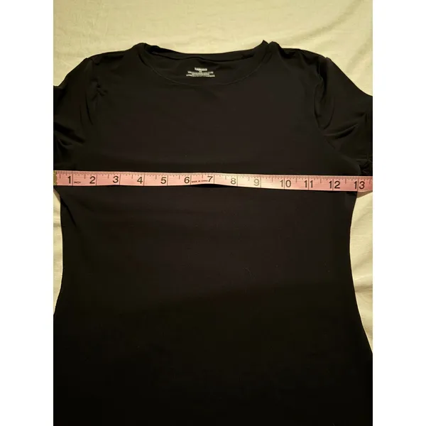SUUKSESS Womens Black Short Sleeve Crew Neck Athletic Compression Top Size XS - Image 3