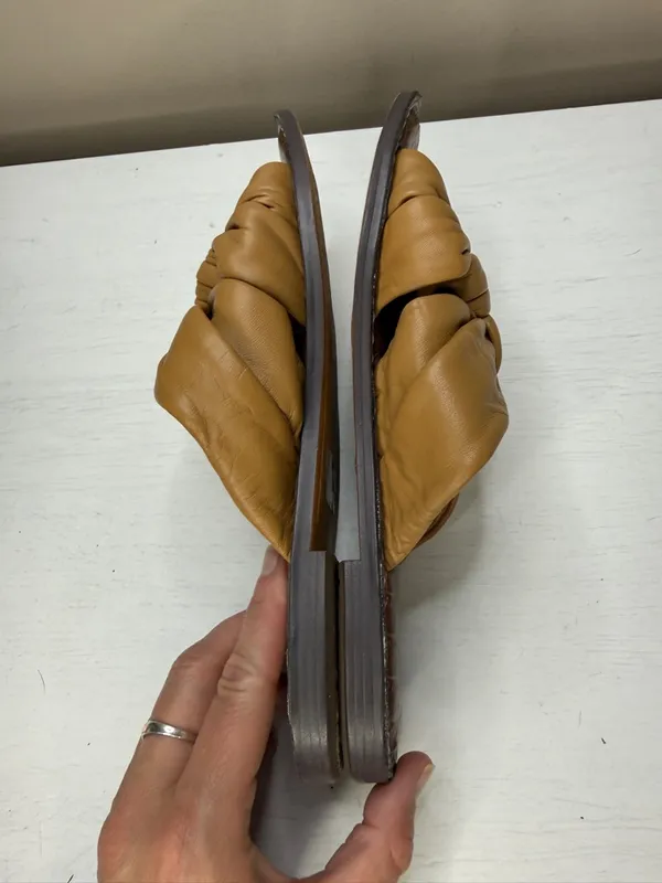 Sam Edelman Garson Slide Sandal Knotted Leather Cushioned Sz 8 - Image 6