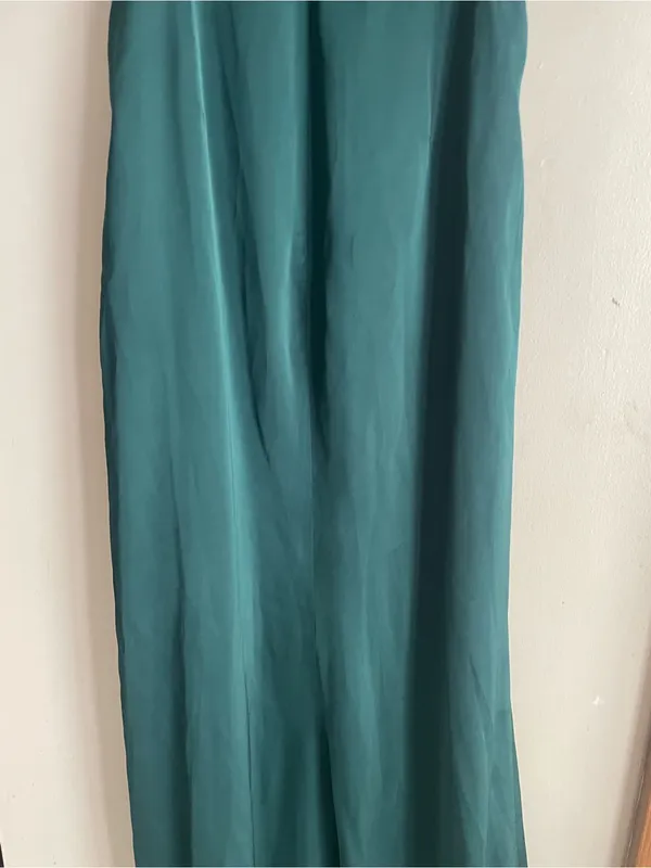Birdy Grey Lydia Dress Shiny Satin Emerald - Image 11