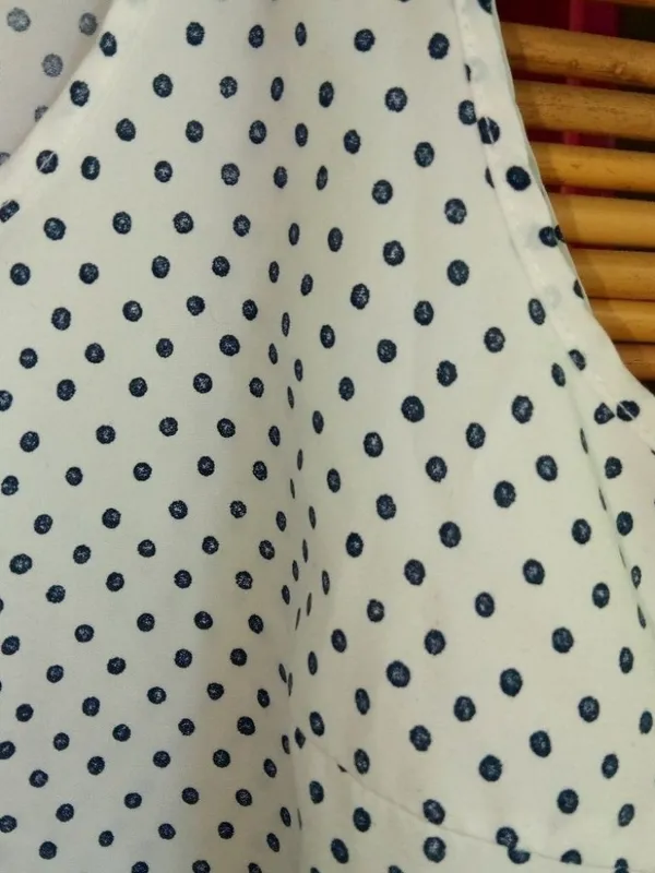 Faded Glory M Workwear White Black Dots Tank Top - Image 3