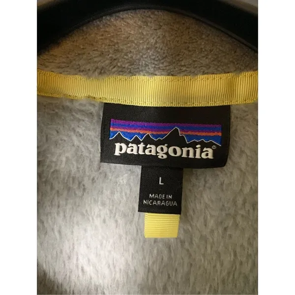 Patagonia Re-Tool snap T fleece pullover gray women's size large 25442 - Image 4