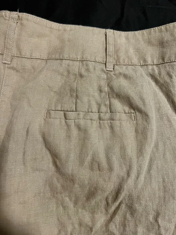 Womens sz20-22R Boden 100% Linen wide leg capri pants 24" inseam - Image 7