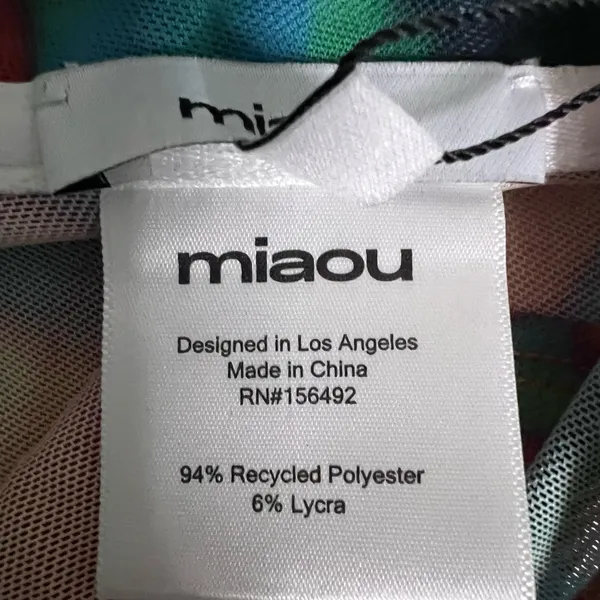🔥 RARE Miaou “Thermal” Print Sheer Mesh Top – NWT – Size L – Sold Out - Image 4