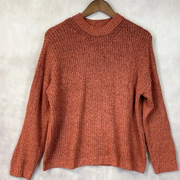 American Eagle Sweater Womens XS Marled Knit Stretch Minimal Indie Cozy‎ Fall - Image 12