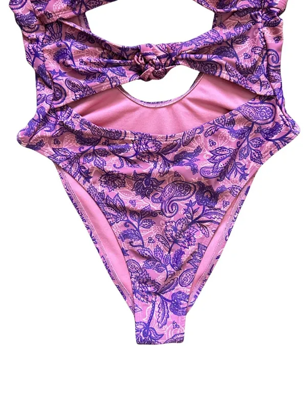 Floral Cutout One Piece Swimsuit - Image 5