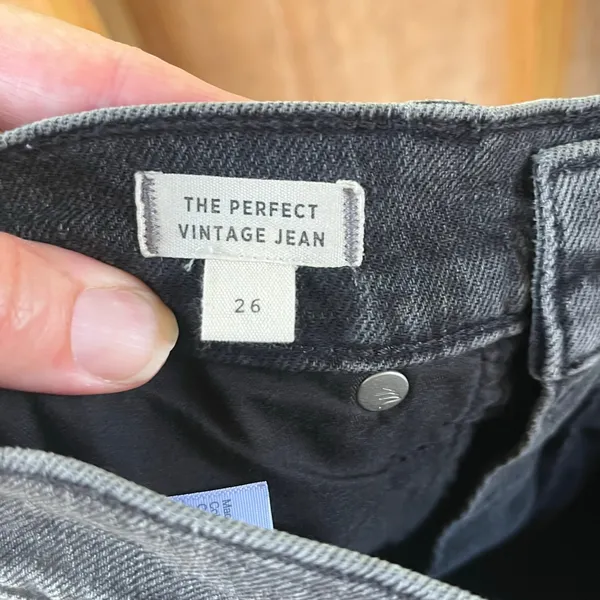 Madewell Women's Perfect Vintage Jeans Charcoal Wash Size 26 - Image 7