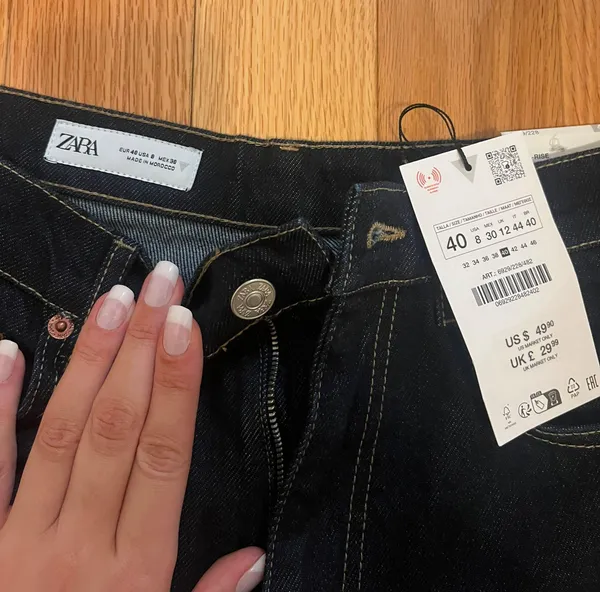 Full Length High Rise Wide Leg Jeans - Image 2