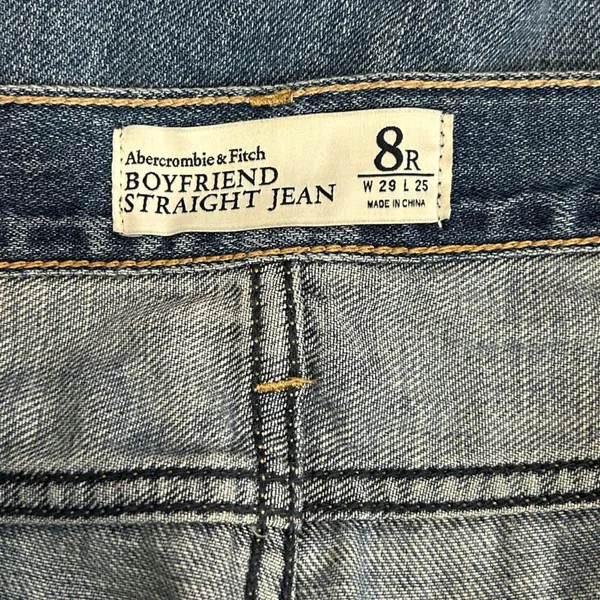 Abercrombie Button Fly Boyfriend Jeans 8R | 90s Denim Model Off Duty - Image 8