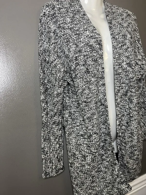 American Eagle Outfitters Cardigan Sweater Womens Small Gray V Neck Open Front - Image 3