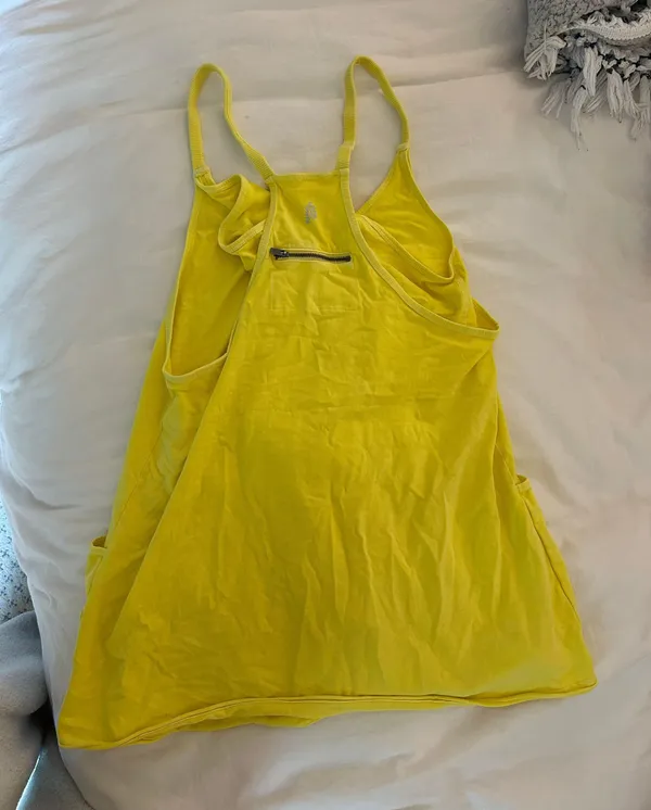 Free People Yellow Hotshot Dress - Image 3