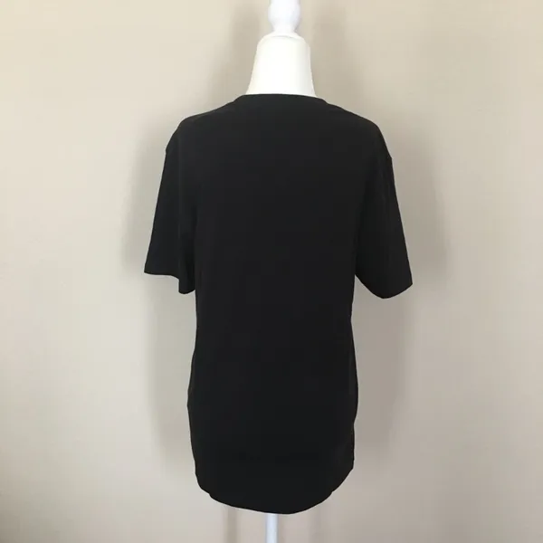 Levi's logo retro boyfriend tee shirt top black - Image 3