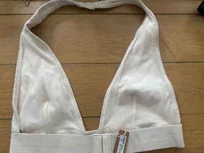 SKIMS Cotton Halter Rib Bralette - Image 2