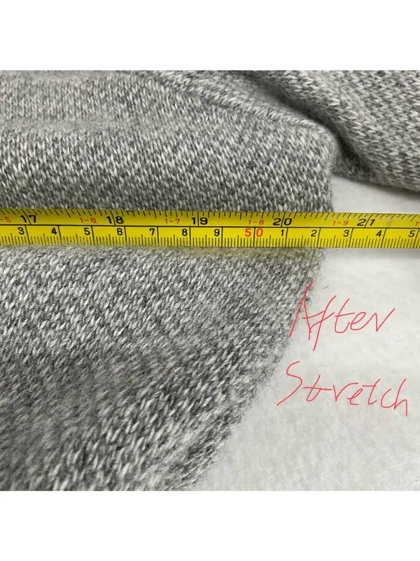 ITALY MADE BENEDETTAB. wool grey cashmere jumper sweater s bust from32 to 42in - Image 6