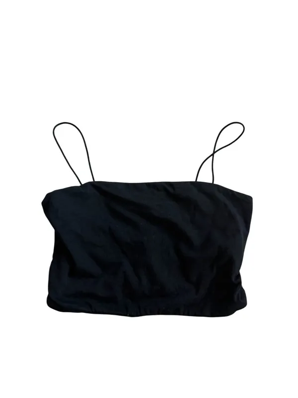 SHOWPO Black Crop Tank Top Size US 4 Womens - Image 4