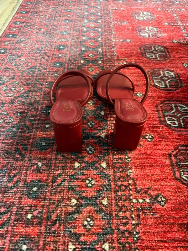 Miss Lola Burgundy Heels - Image 5