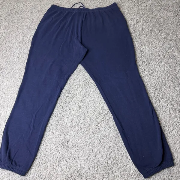 New York & Company Womens Navy Blue LOVE Graphic Jogger Sweatpants Size L - Image 2