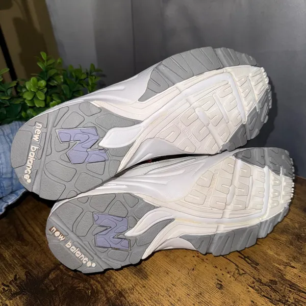 New Balance WX608v5 White Blue Womens 7.5 Cross Training Sneakers Dad Shoes - Image 9