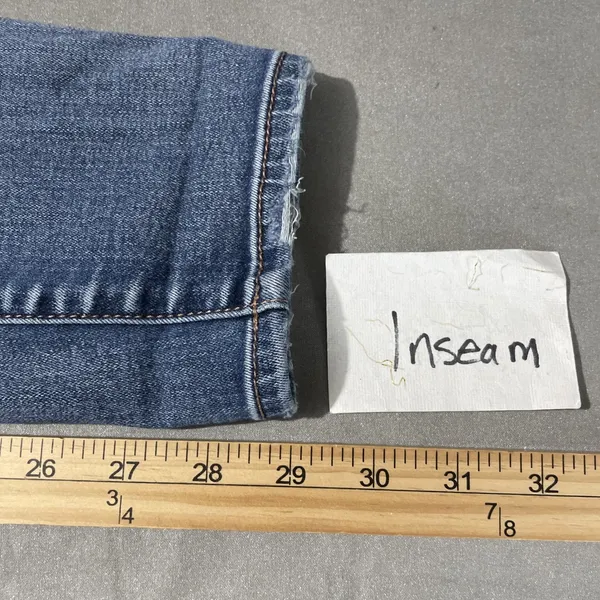 American Eagle Hi Rise Jegging Size 8 Blue Jeans Stretch Distressed Denim Skinny - Image 12