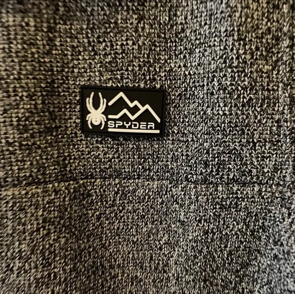 Spyder Sweater Sweatshirt Jacket 1/4 Snap Grey Black Men’s Small NEW NWT - Image 2
