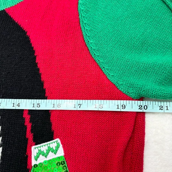 UNITED STATES SWEATERS Penguin Holiday Christmas Xmas‎ Tunic Sweater Women L - Image 6