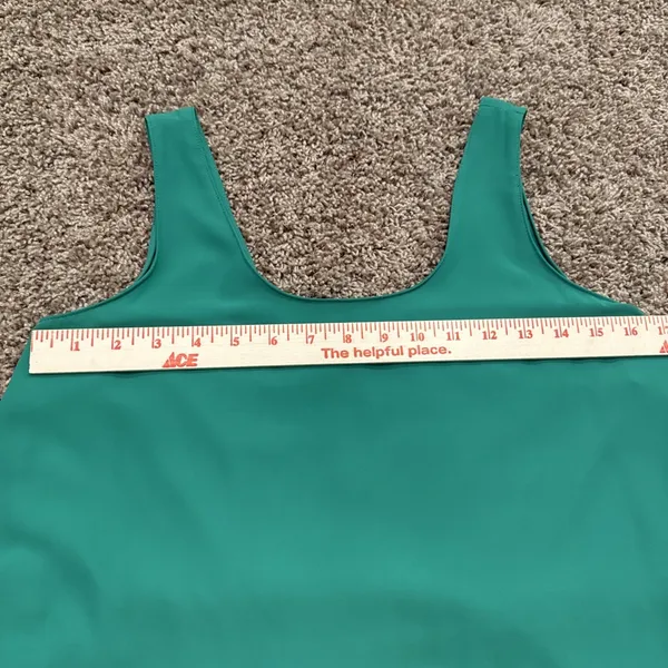 Amanda Uprichard Tie Front Overlay Dress Green Sleeveless Layered Poly Crepe 8 - Image 7