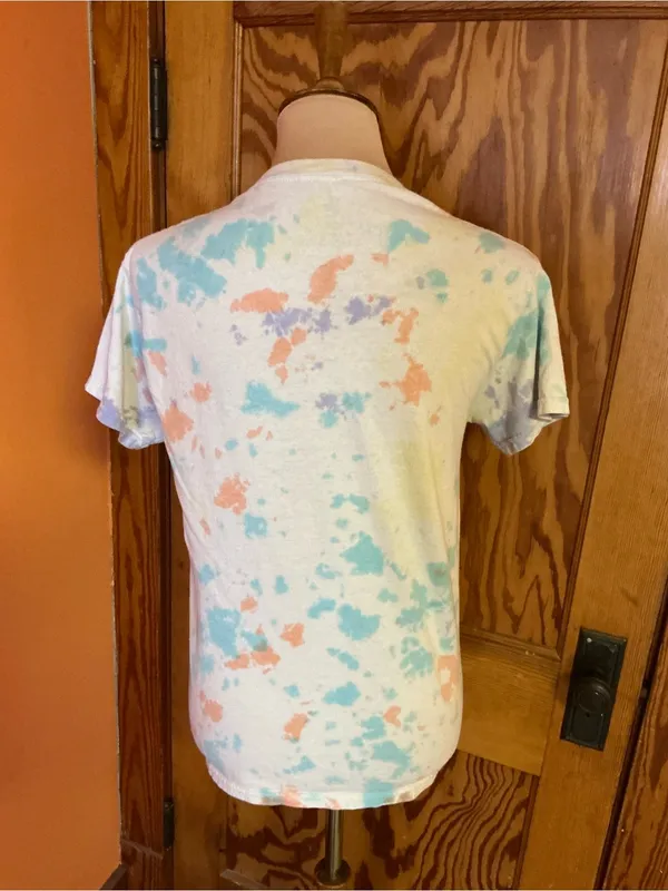 Junk Food Grateful Dead Dancing Bears Earth Tie Dye Graphic Tee XS 100% Cotton - Image 7
