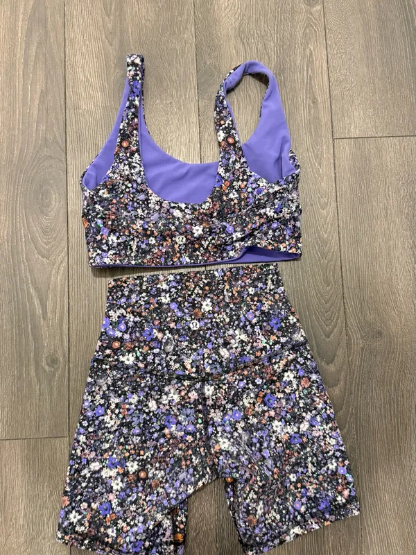 Lululemon Align Biker Short and Sports Bra Set - Image 2