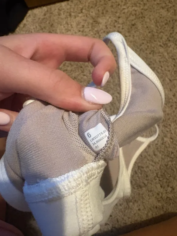 Lululemon White Sports Bra - Image 3