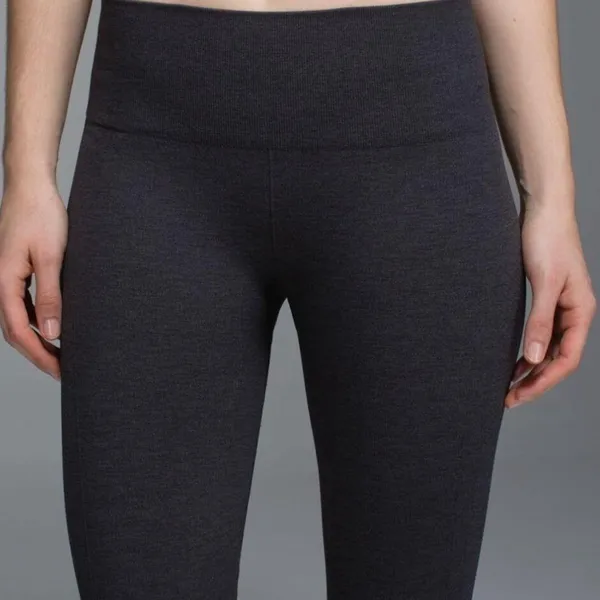 Lululemon Seamless Ebb To Street leggings Heathered Grey/Black - Image 13