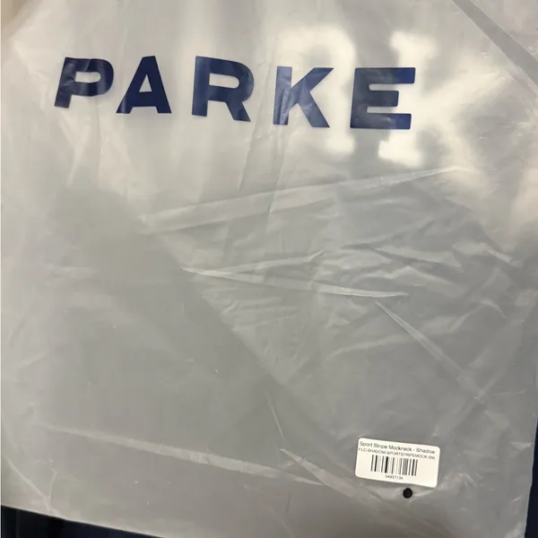 Parker Navy Crewneck Sweatshirt with White Lettering - Image 2