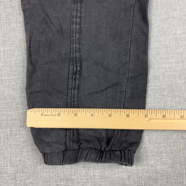 Anthropologie Wanderer Womens 4 Charcoal Gray Linen Paperbag Jogger Pants - Image 3