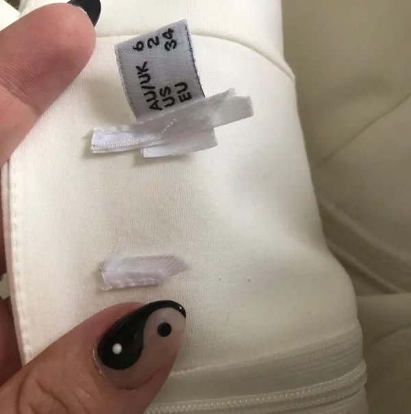 White Novella Mini Dress 2 - Image 4