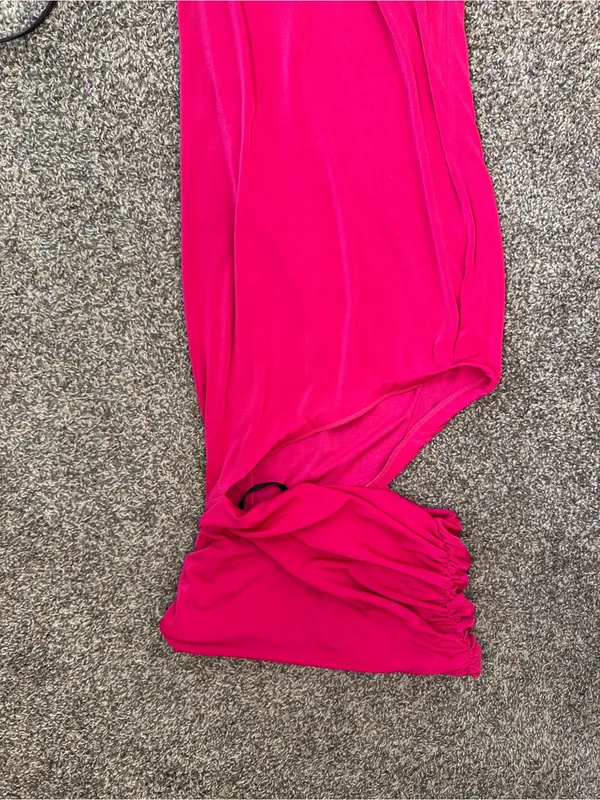 Revolve NBD Hot Pink Lotte Maxi Dress Gown Womens M Strapless Baddie Cut Out - Image 8