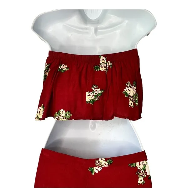 Stone Brigade Two‎ Piece Shorts Set Red - Image 4