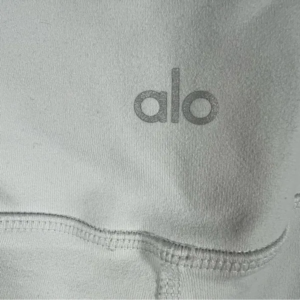 Alo Yoga Light Grey‎ Mid Rise Moto Leggings - Image 5