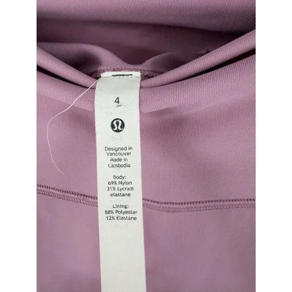 Lululemon wunder under high rise legging 25” dusty pink women’s sz 4 training - Image 2