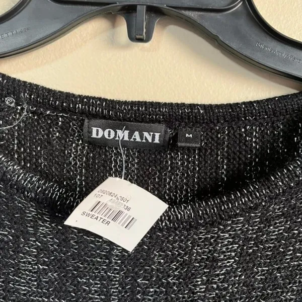 NWT Domani medium sweater‎ Gray - Image 3