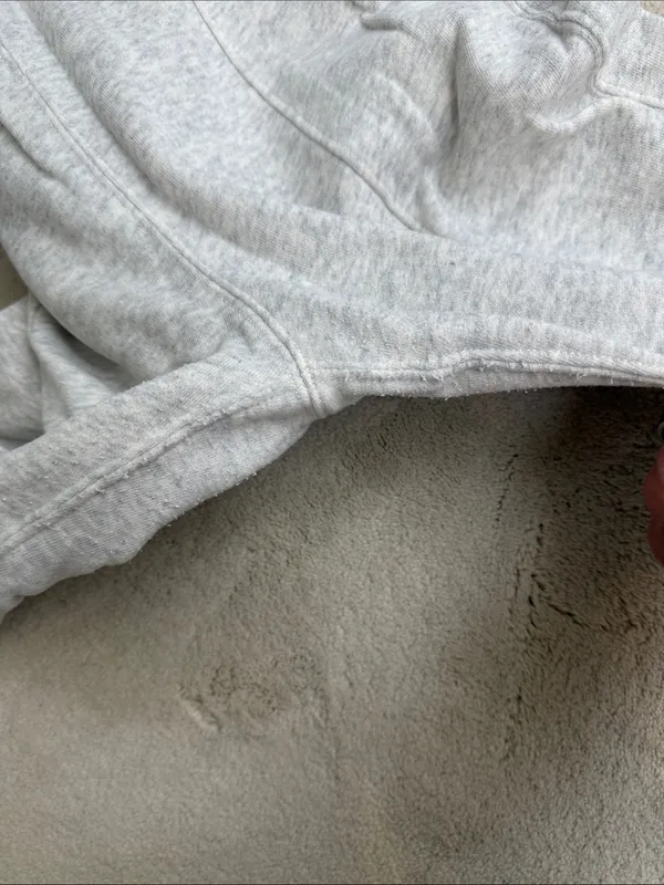 Abercrombie Soft A&F Light Grey Pull On Lounge Jogger Sweatpants Size Small - Image 8