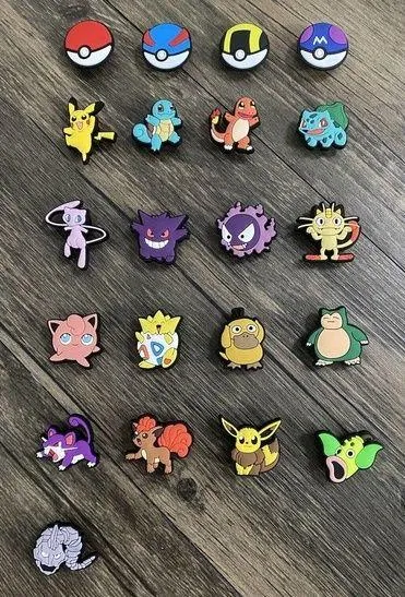 Pokemon Characters Video Games Charm For Crocs Shoe Charms - 21 Pieces - Image 2