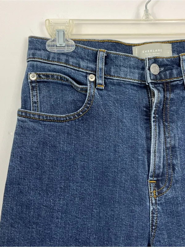 Everlane The Way High Organic Cotton Jeans Womens Size 26 - Image 2
