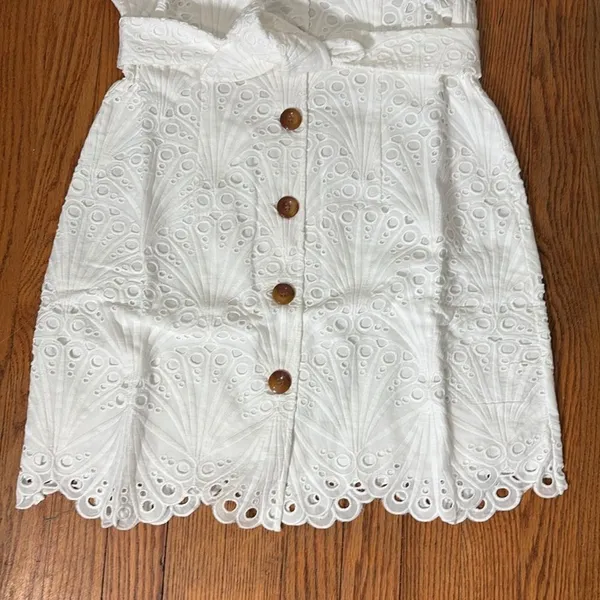 Andie‎ The Navarino Dress Button Front Eyelet white size XS NWT - Image 5
