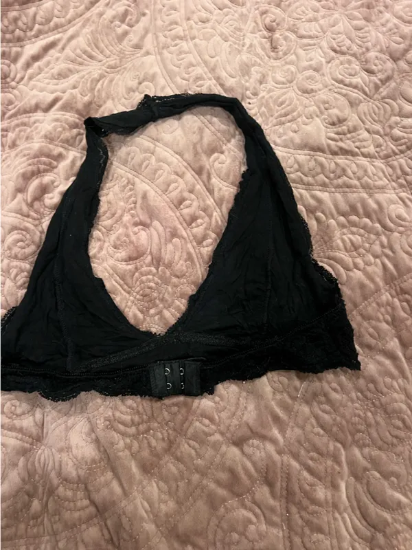 Lace Bralette - Black - Image 2