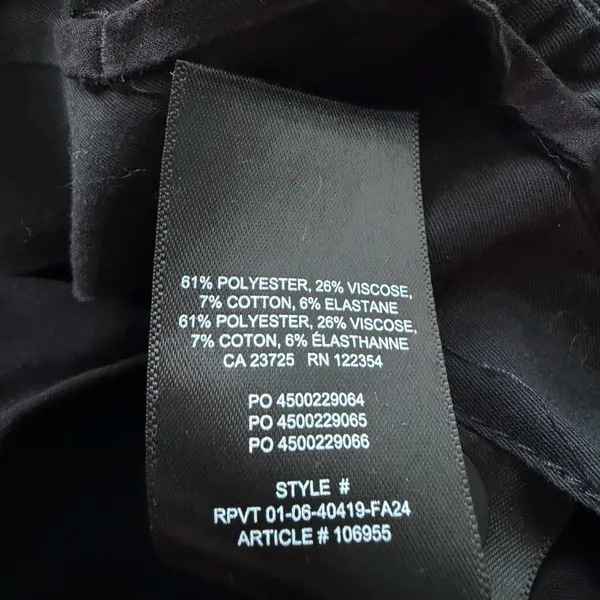 Aritzia Babaton black straight pants 6 - Image 5