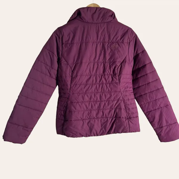 The North Face Women’s Harway Nylon Stand Collar Purple Puffer Jacket S - Image 8
