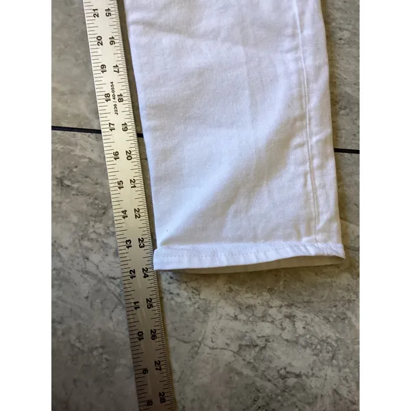 Acne Studios Row White Straight Leg High Rise Jeans Size 24/32 Made in Italy - Image 5