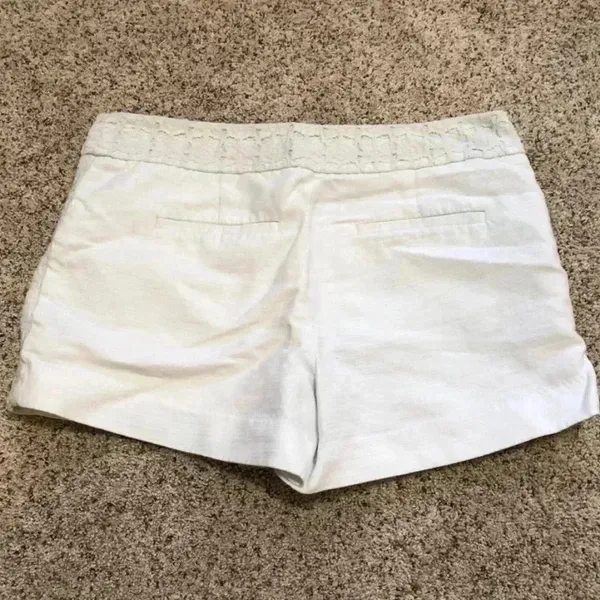 LOFT White Lace Trim‎ Shorts—6 - Image 3