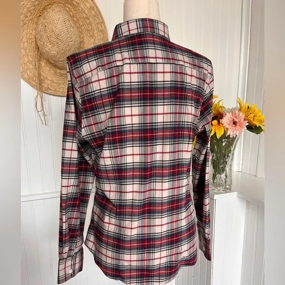 L.L. Bean Women's Scotch Plaid Flannel Shirt - Image 2